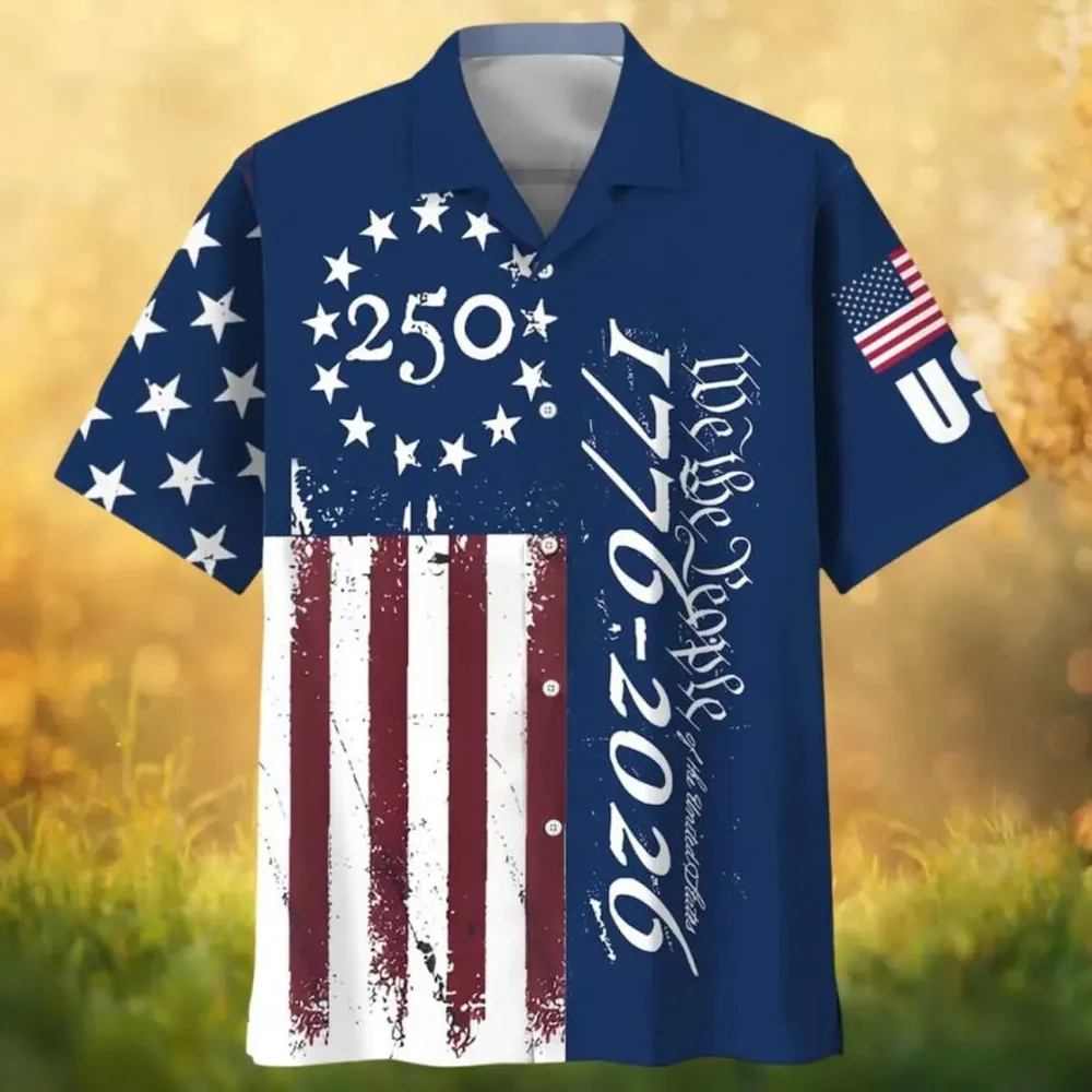 Retro Hawaii 250 Years of Freedom 1776 - 2026 Eagle Patriotic Shirt