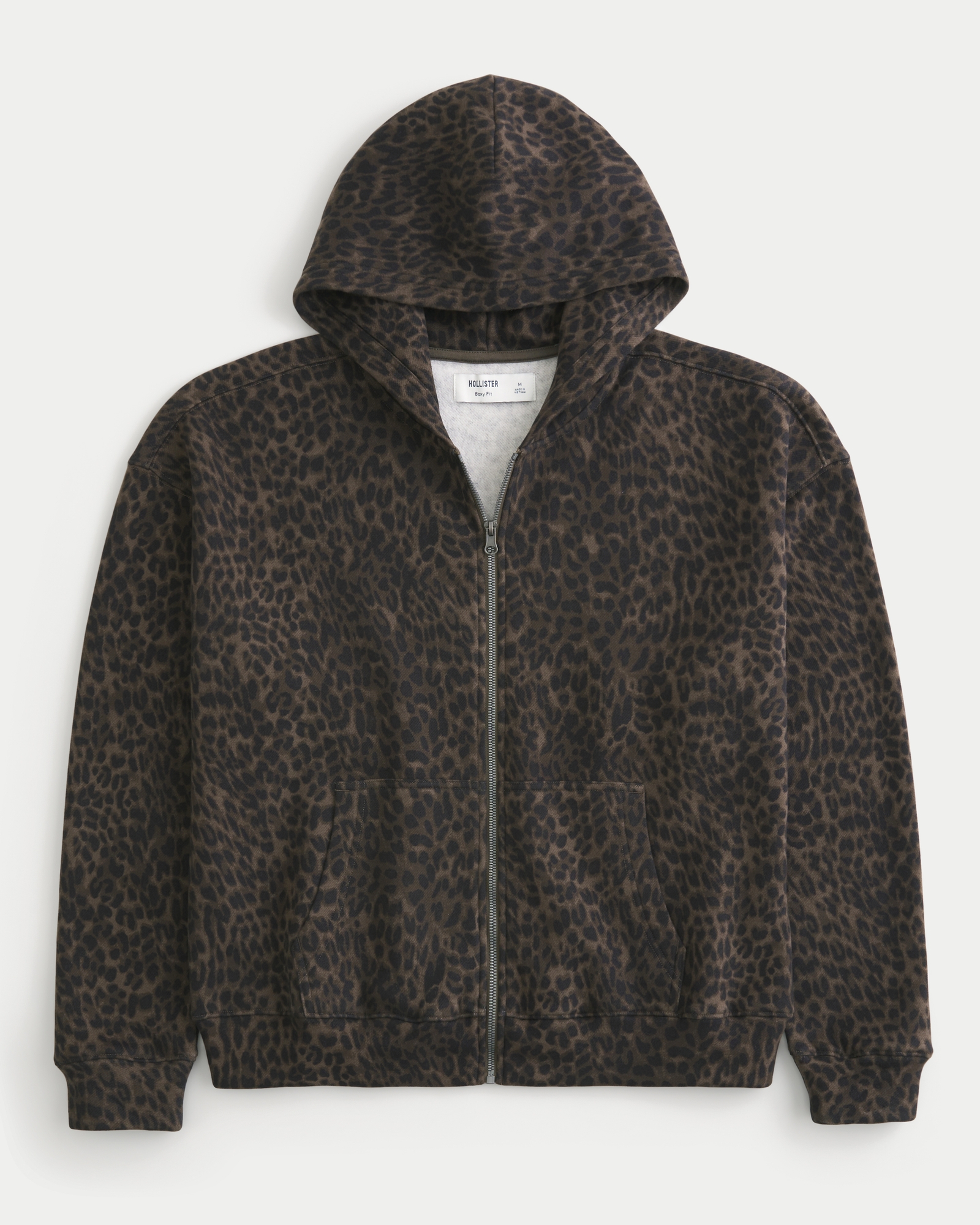 Boxy Zip-Up Hoodie