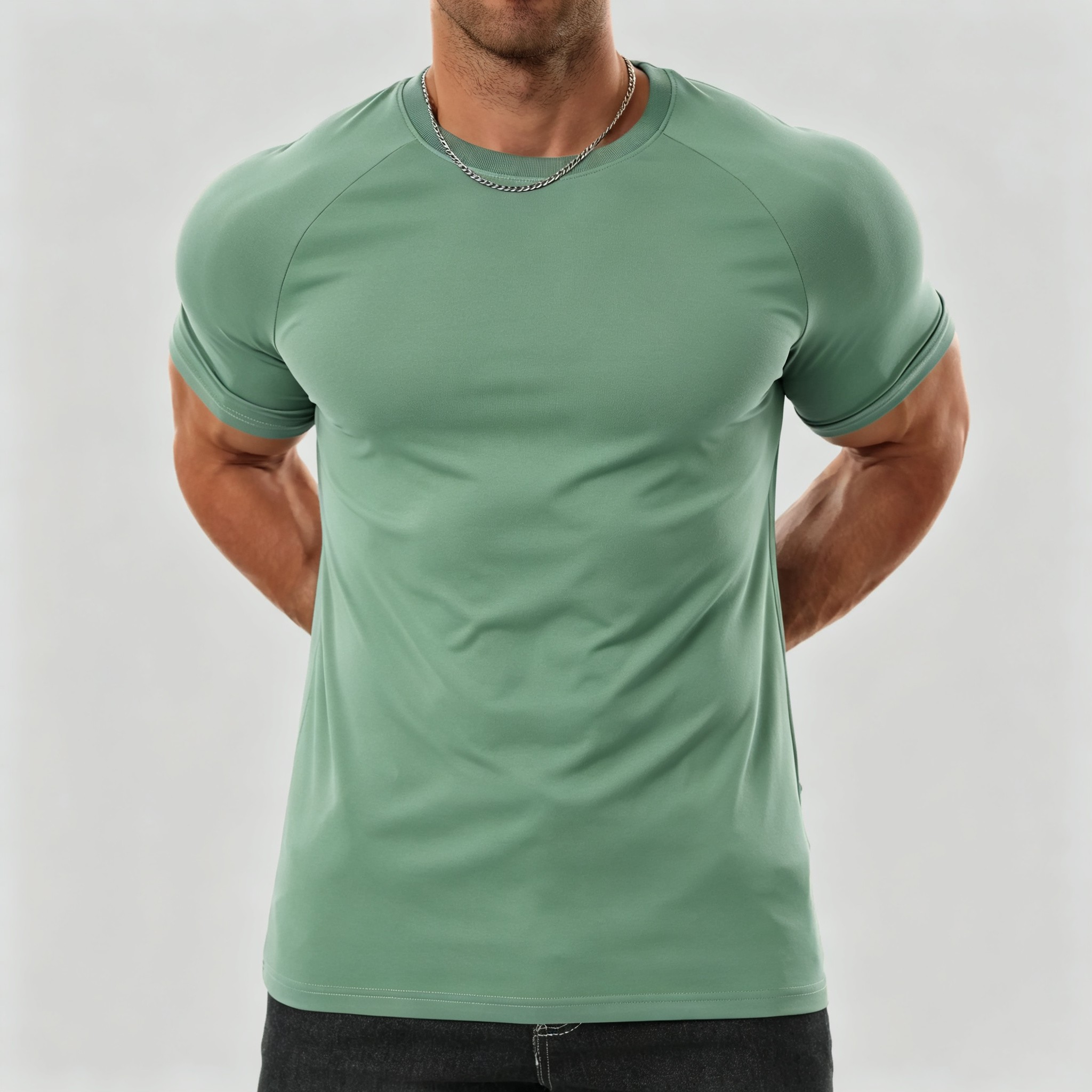 Men's Raglan Performance T-Shirt | Stretch Athletic Fit, Wrinkle-Resistant Everyday Tee