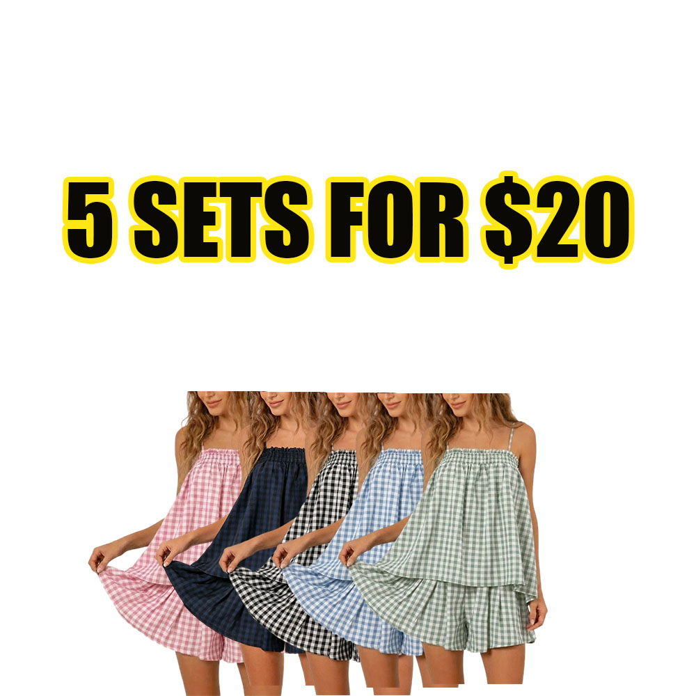 Plaid Lounge Set