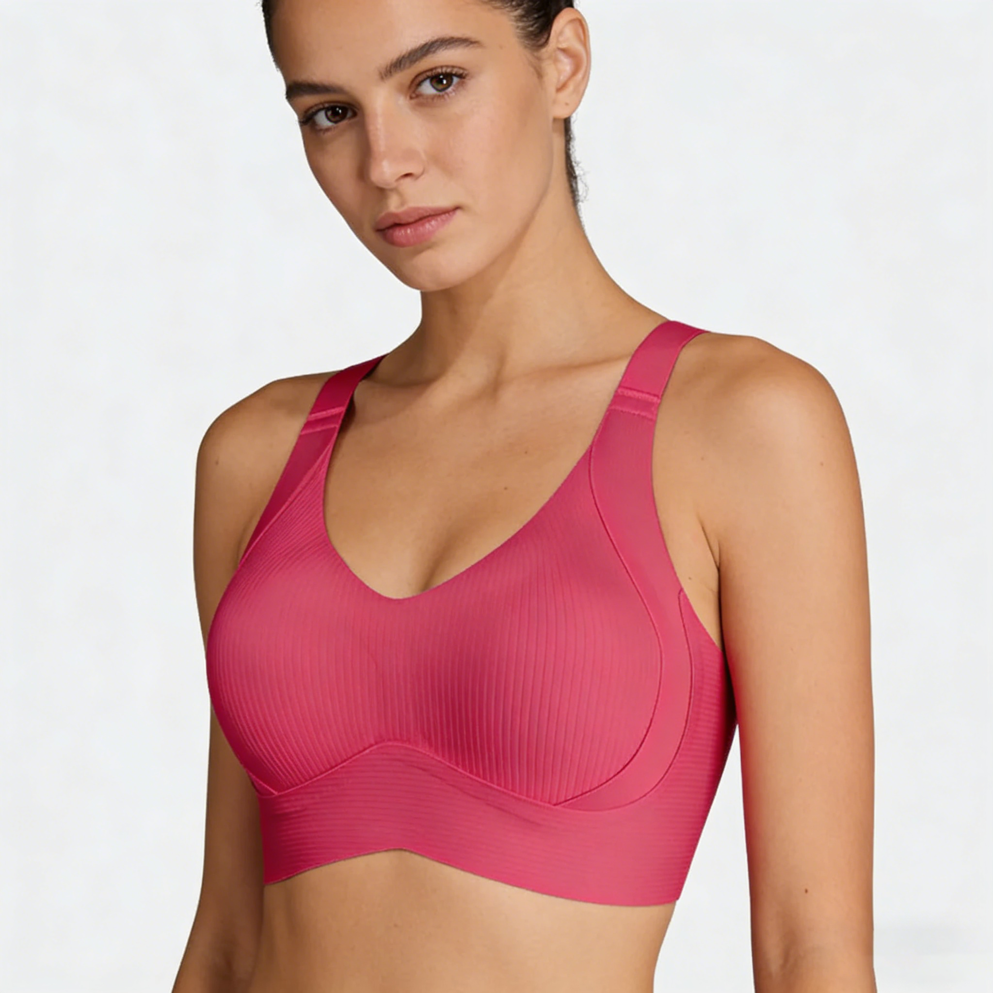 Women's Solid Wireless Comfort Push Up Bra