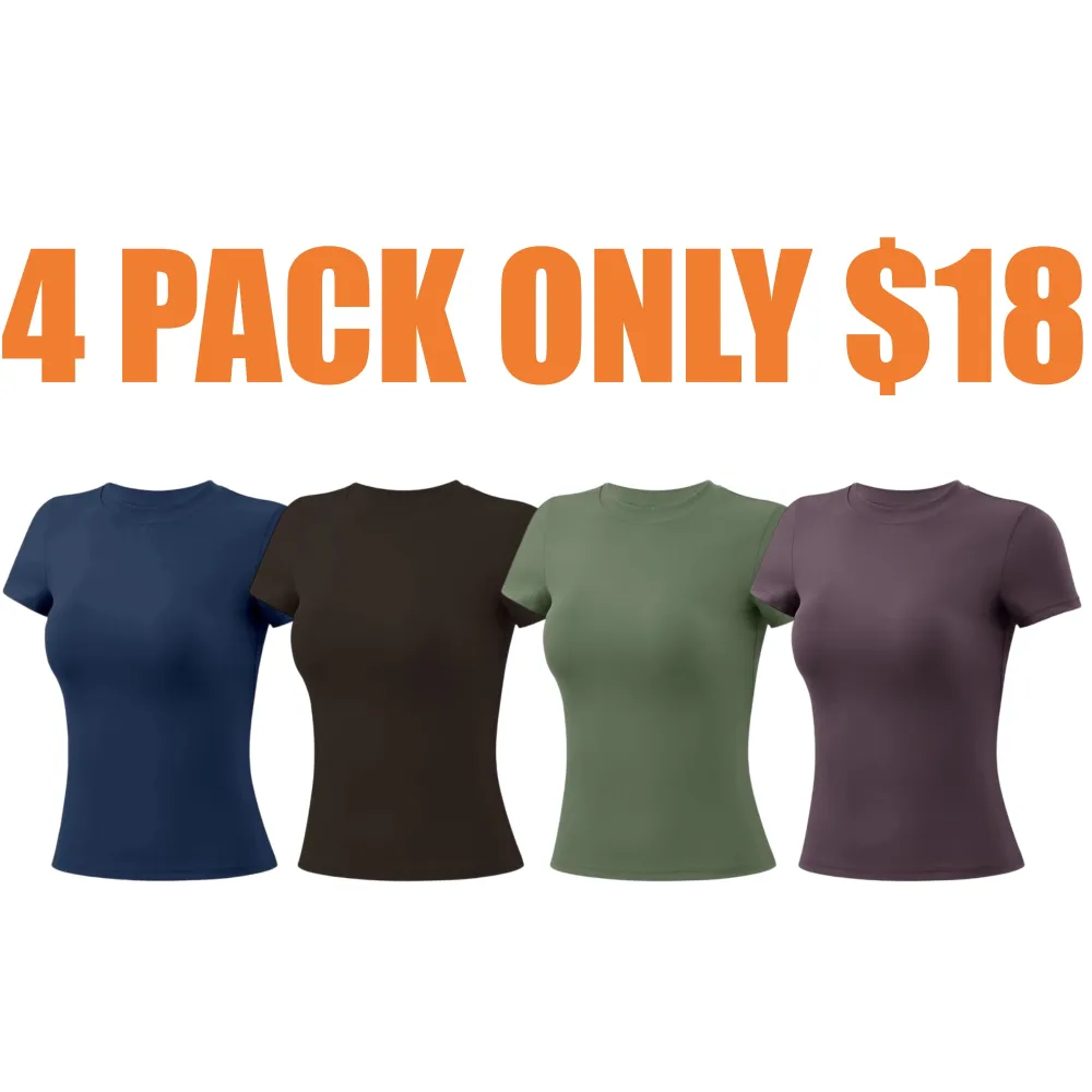 Sports Tee And Long Shirt Round Neck Slim T-shirt