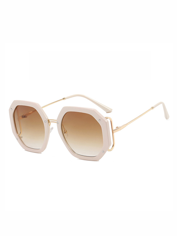 Geometric Sun-Protection Sunglasses Accessories