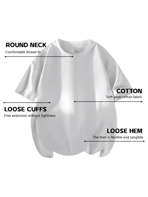 Men's 3PCS 100% cotton Crew Neck T-Shirts Set - Soft Loose Fit Navy Gray Black Tees for Casual Daily Wear