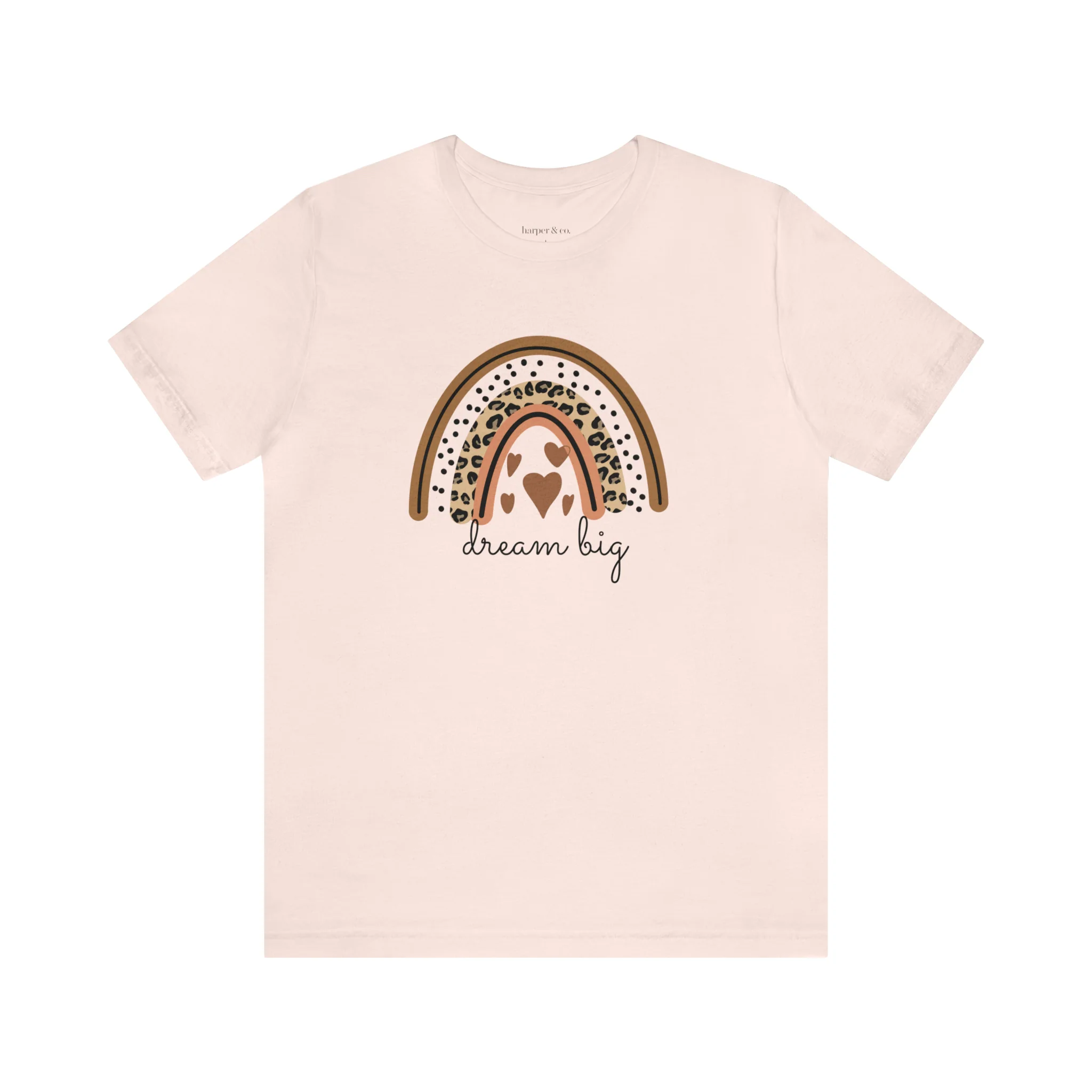 Dream Big Boho Rainbow Unisex Jersey Short Sleeve Tee
