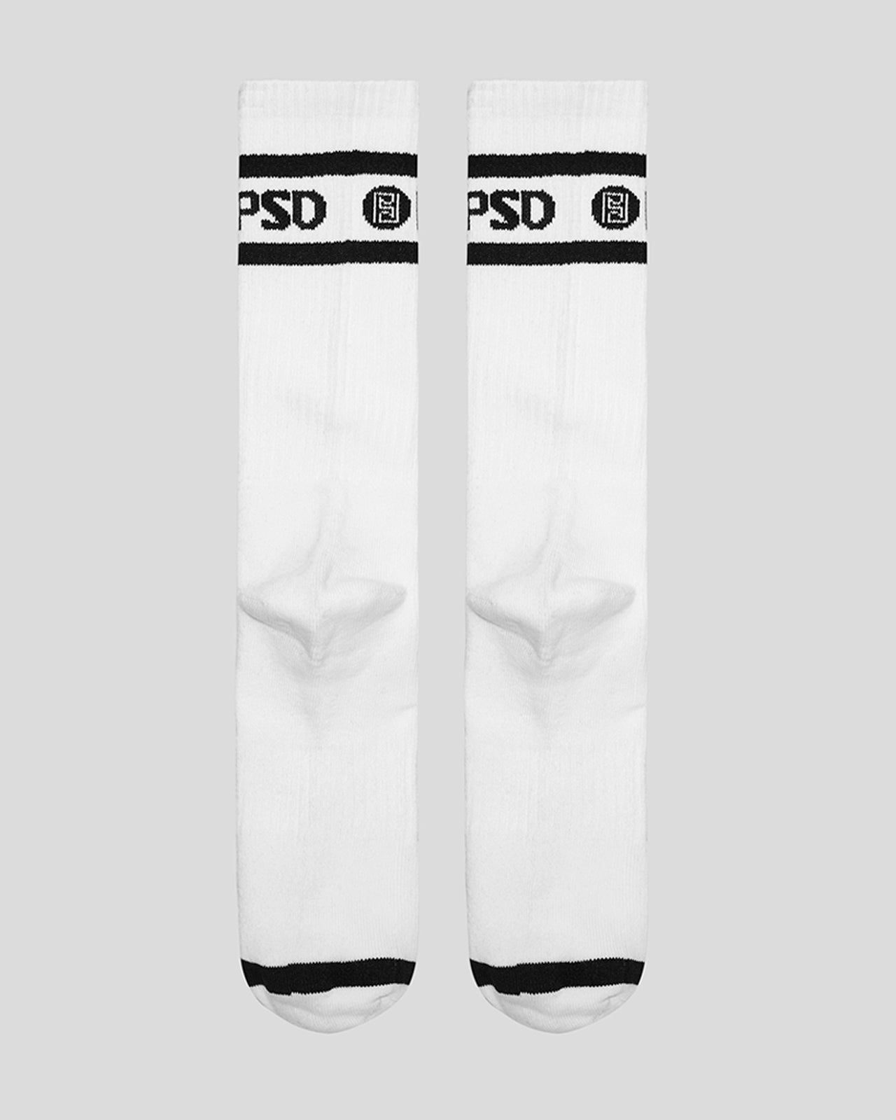 3 Pack - Logo Stripe Crew - White