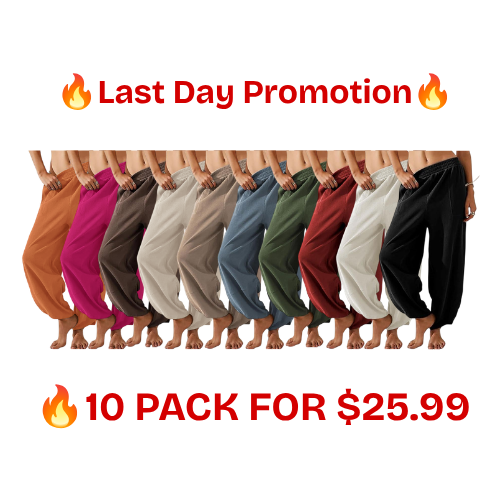 🏆LAST DAY SALE 49% OFF💥Women's Baggy Wide Leg Palazzo Pants