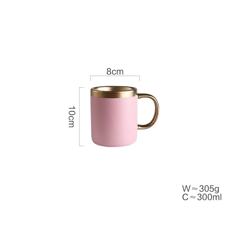 Pink & Gold Porcelain Dinnerware