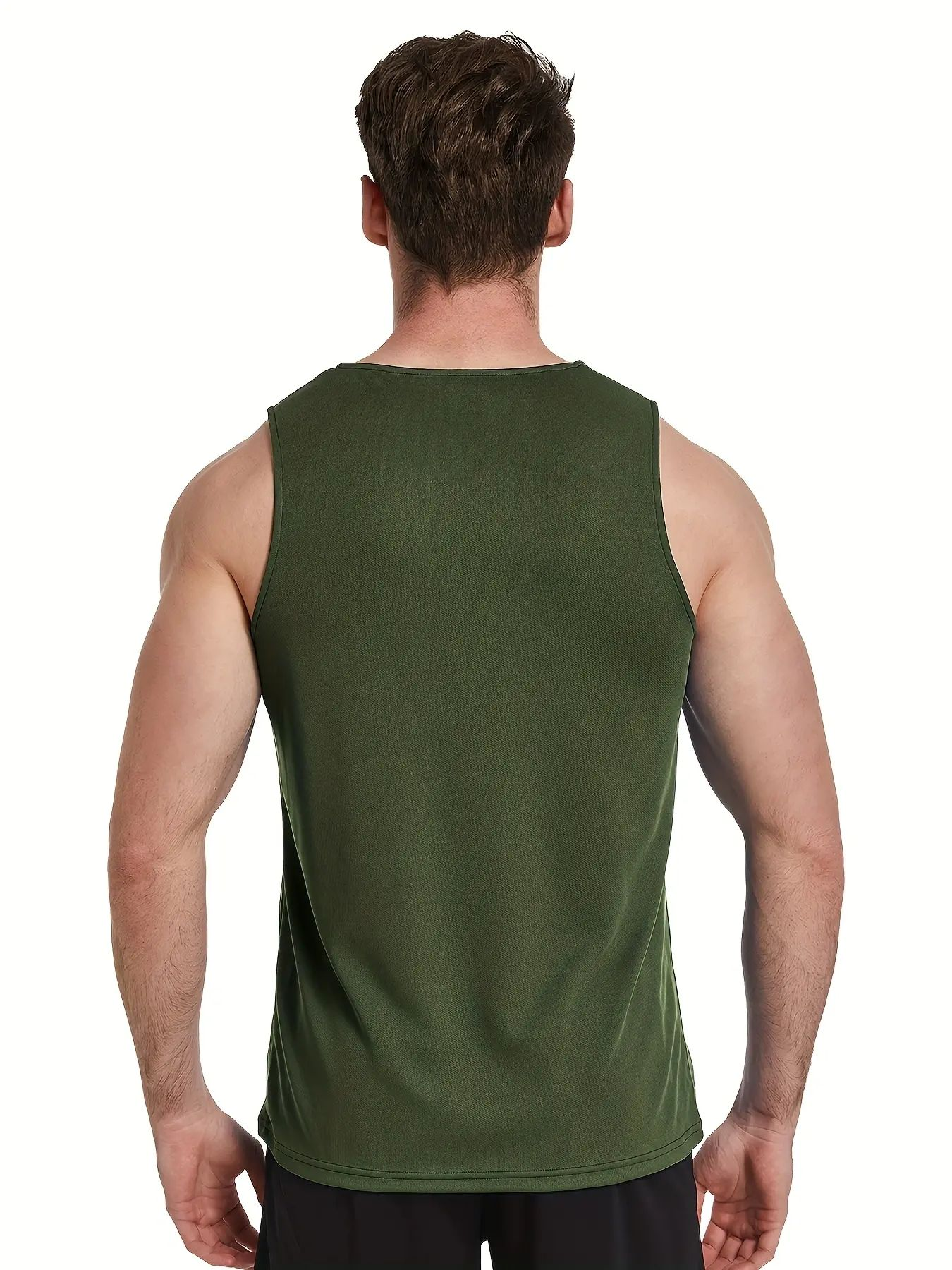 Men's Workout Tank Tops UPF 50+ Swim Shirts Quick Dry Running Sleeveless UV Protection Muscle Tees