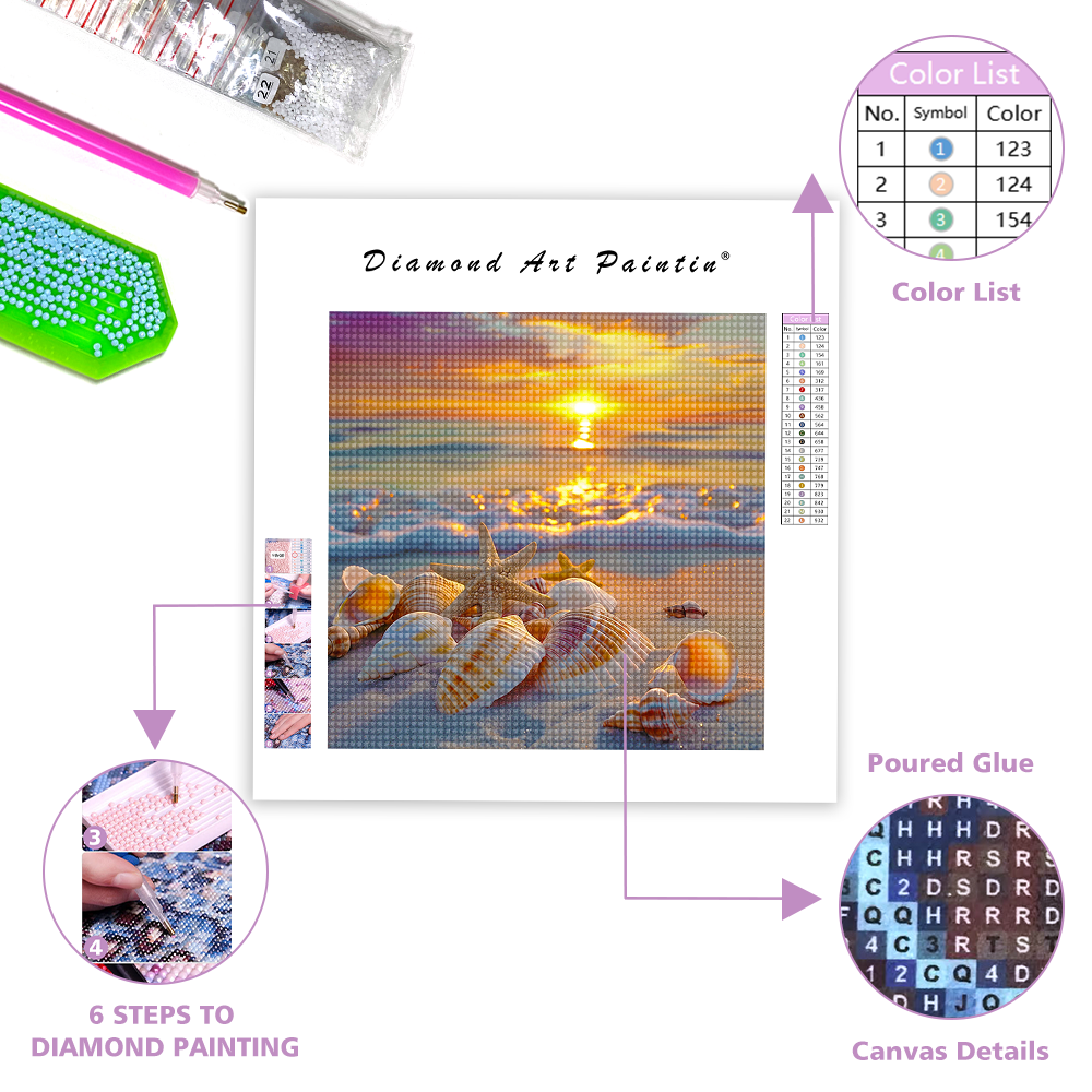 Beach Shells - Diamond Painting