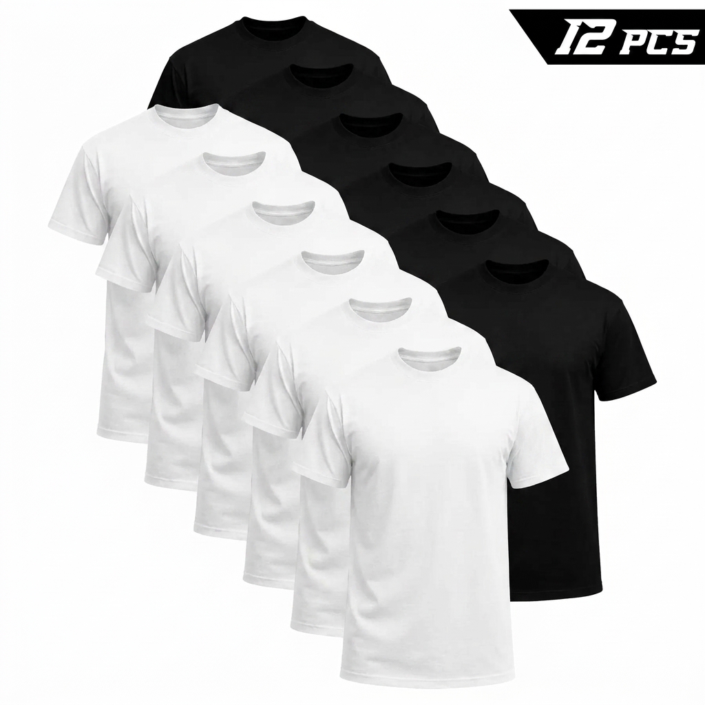 Men's Crew Neck Basic Short Sleeve T-Shirt