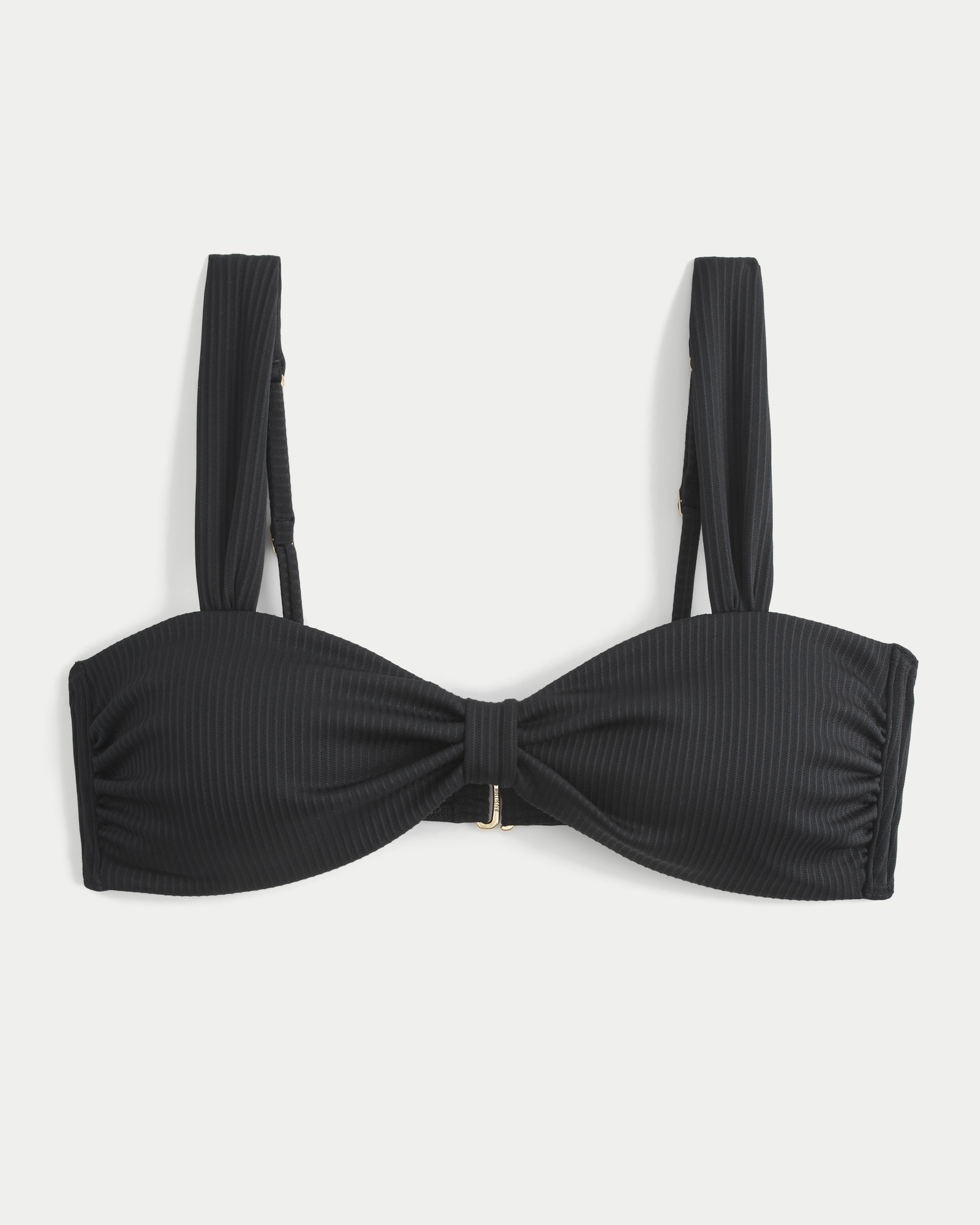 Ribbed Sweetheart Scoop Bikini Top