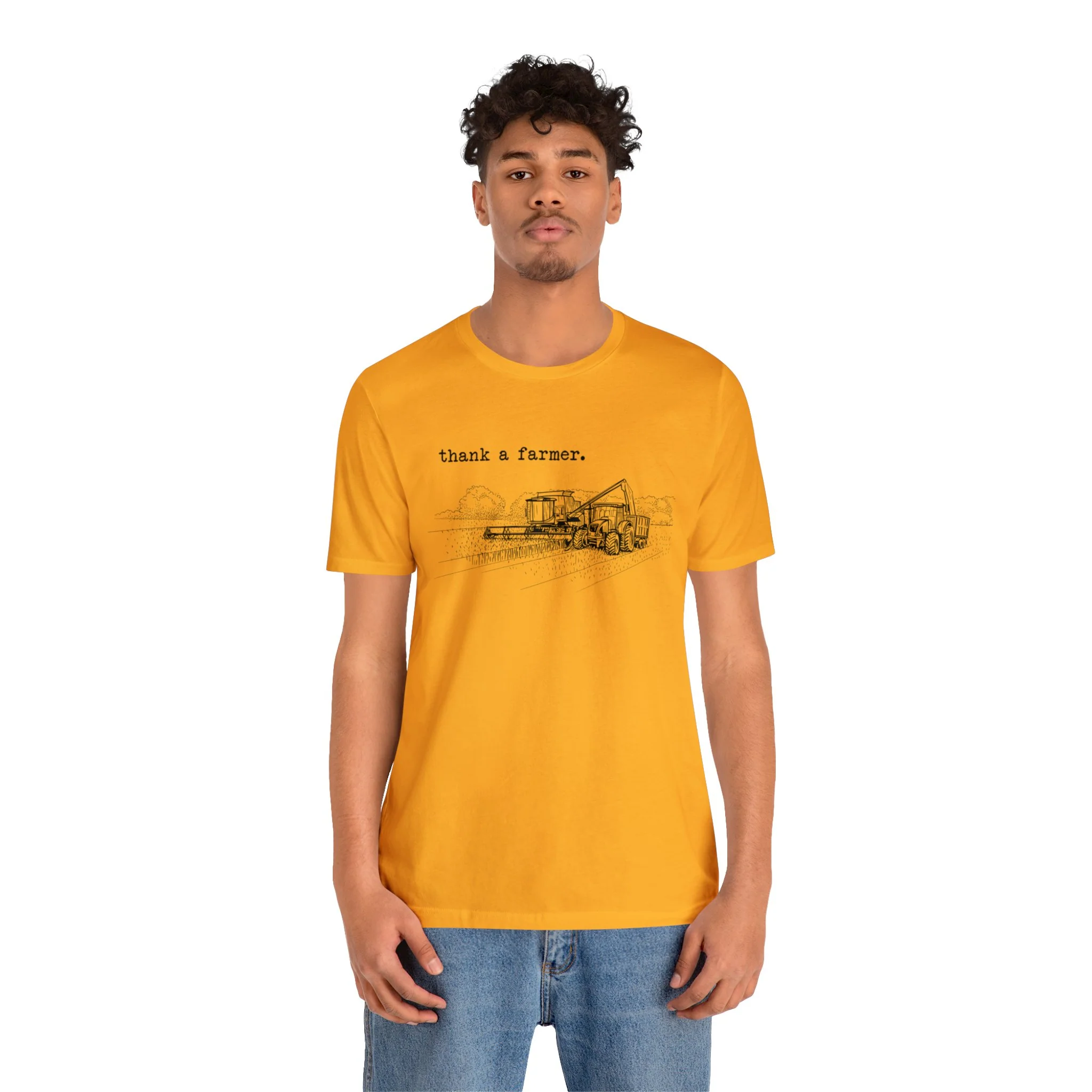 Thank a Farmer Unisex Jersey Short Sleeve Tee