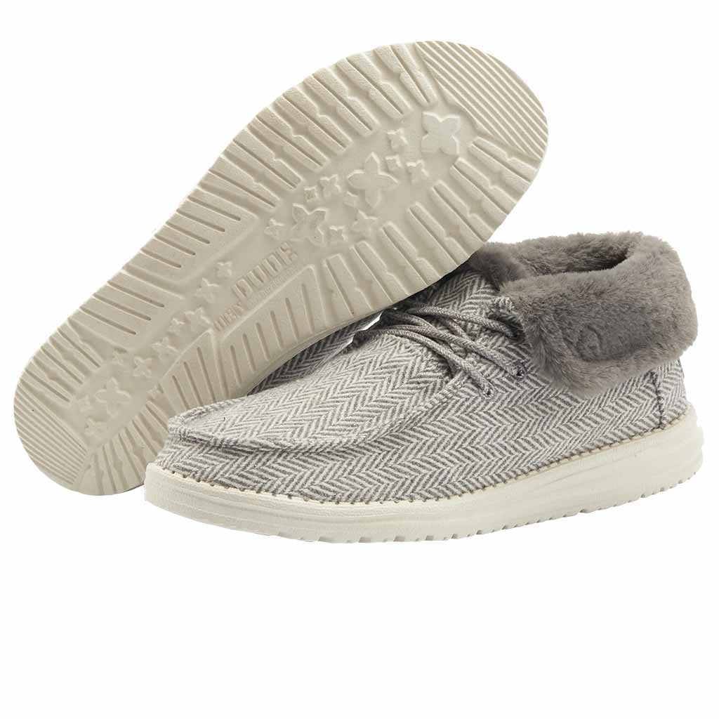 DUDE WOMEN'S BRITT HERRINGBONE GREY - 121773133