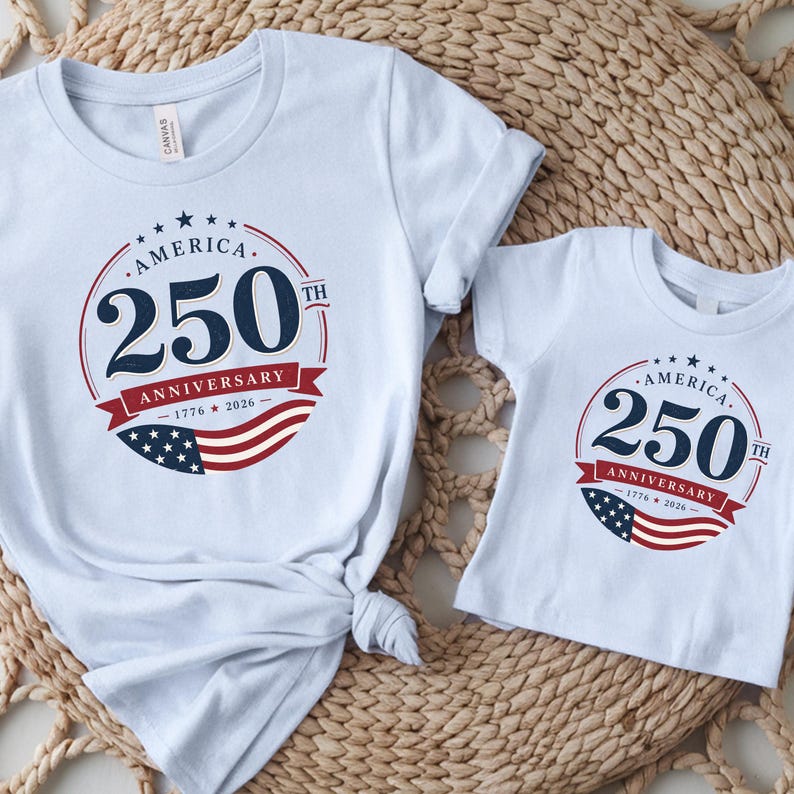 America 250th Anniversary Family Shirt | Unisex 1776-2026 Patriotic Family Tee | Fourth of July Kids Baby Matching Gift
