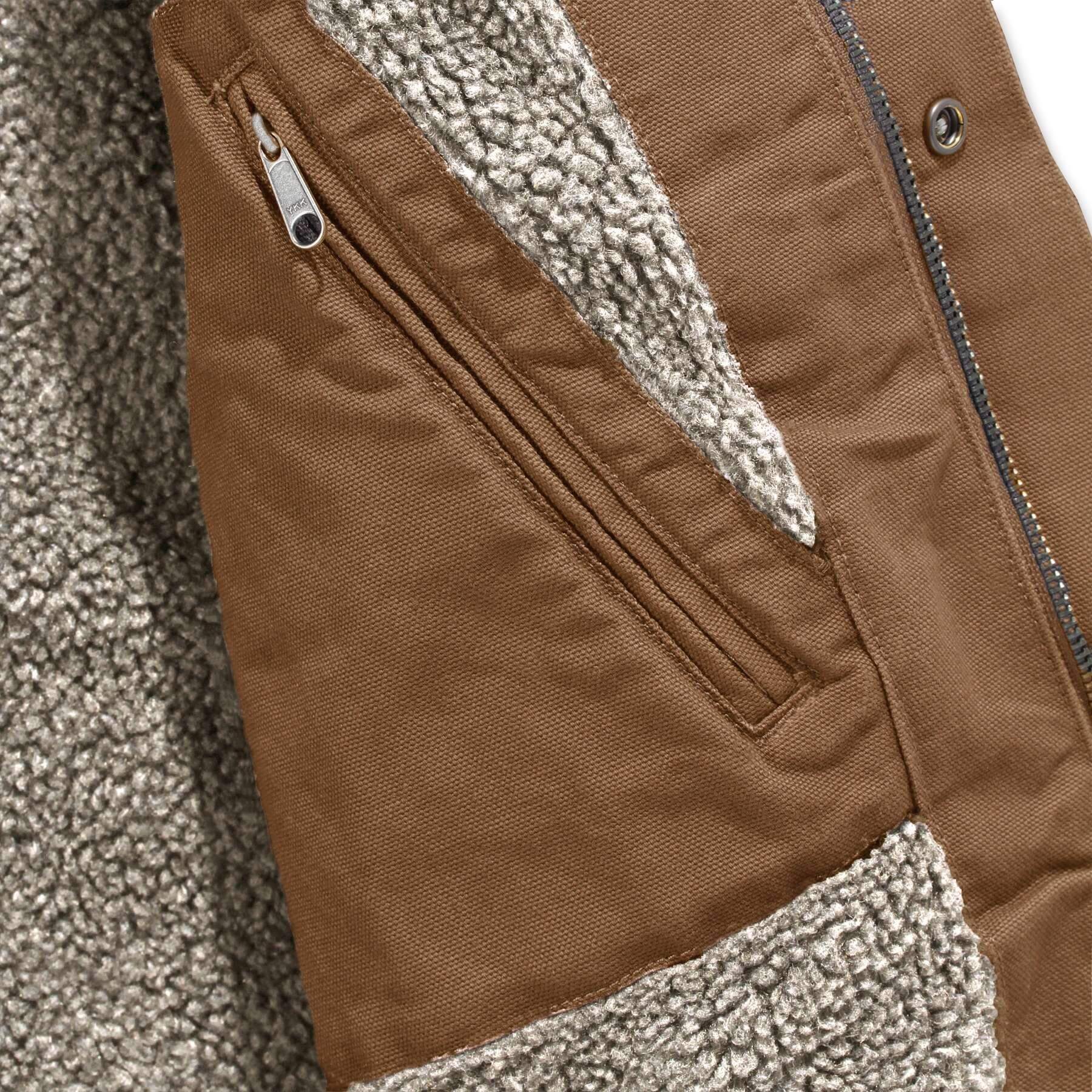 CHT Bartlett Relaxed Fit Washed Duck Sherpa-Lined Insulated Jacket 103826