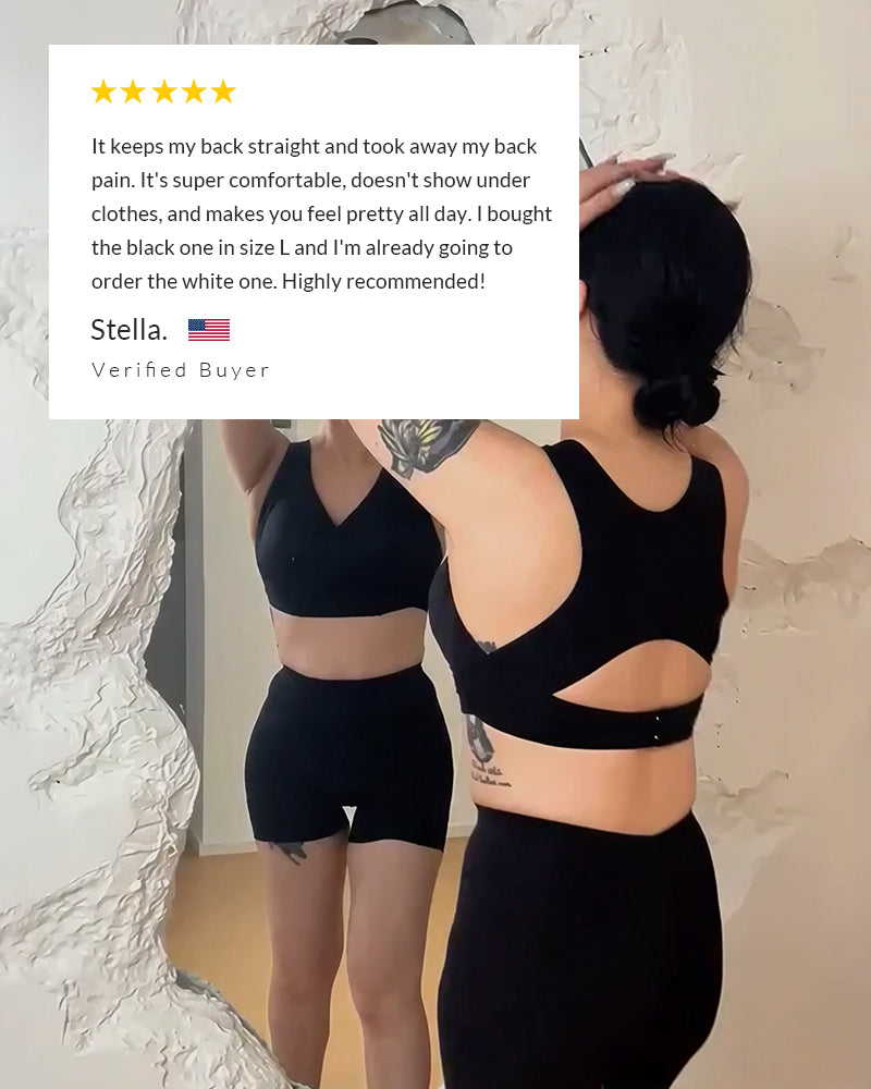 Wireless Cross-Back Posture Bra with Front Closure（2pcs）