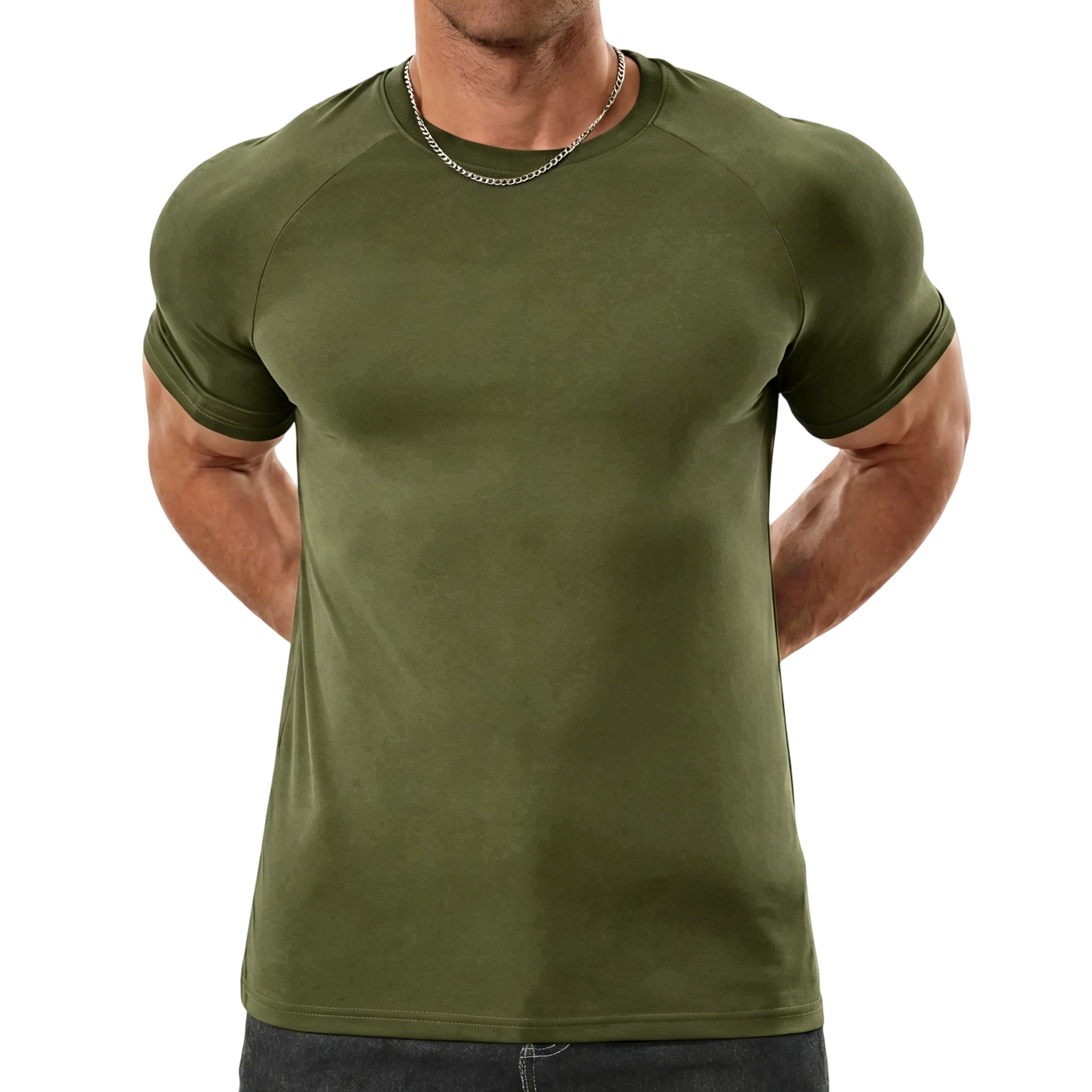 Men's Raglan Sleeve Tee, Athletic Tapered Fit