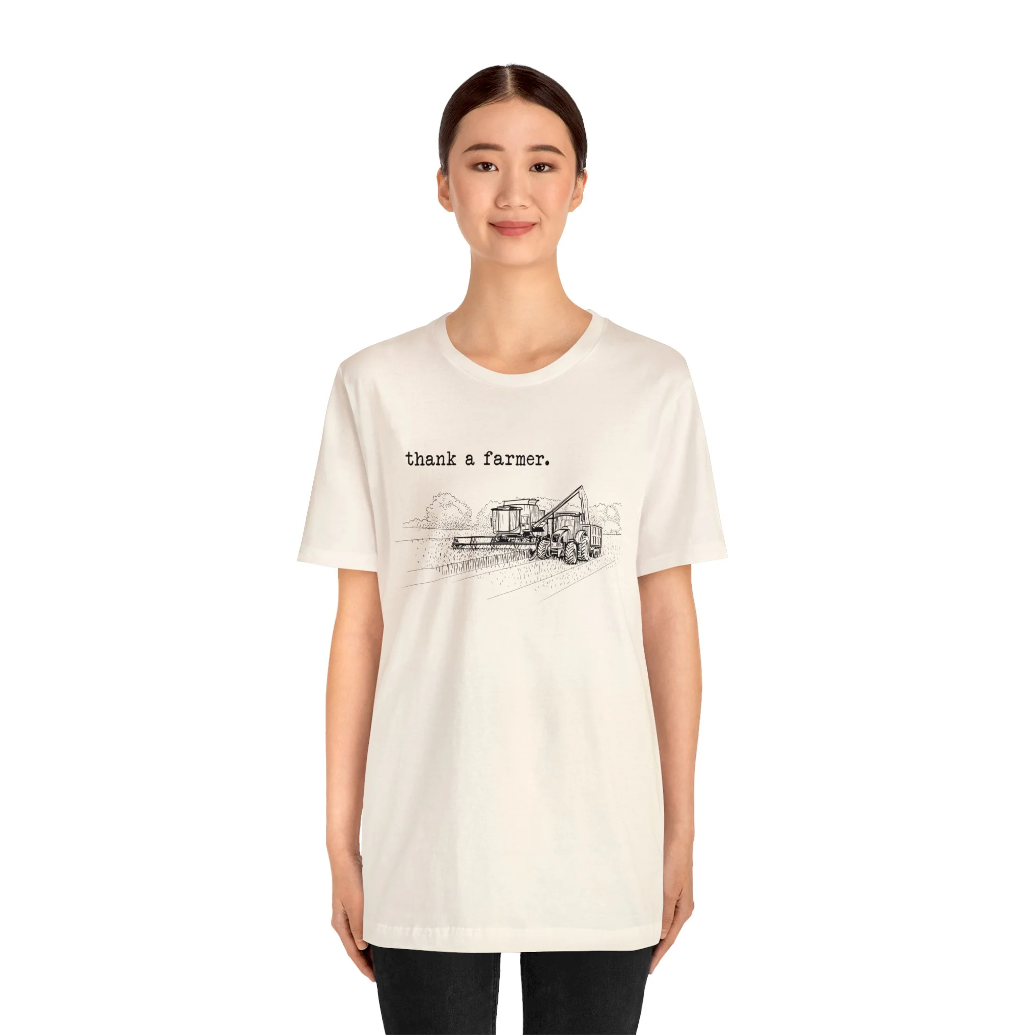 Thank a Farmer Unisex Jersey Short Sleeve Tee