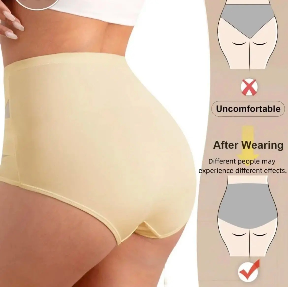 Women's Mid Waist Seamless Shapewear Shorts Multipack Tummy Control Butt Lifting Stretchy Body Shaping Underwear