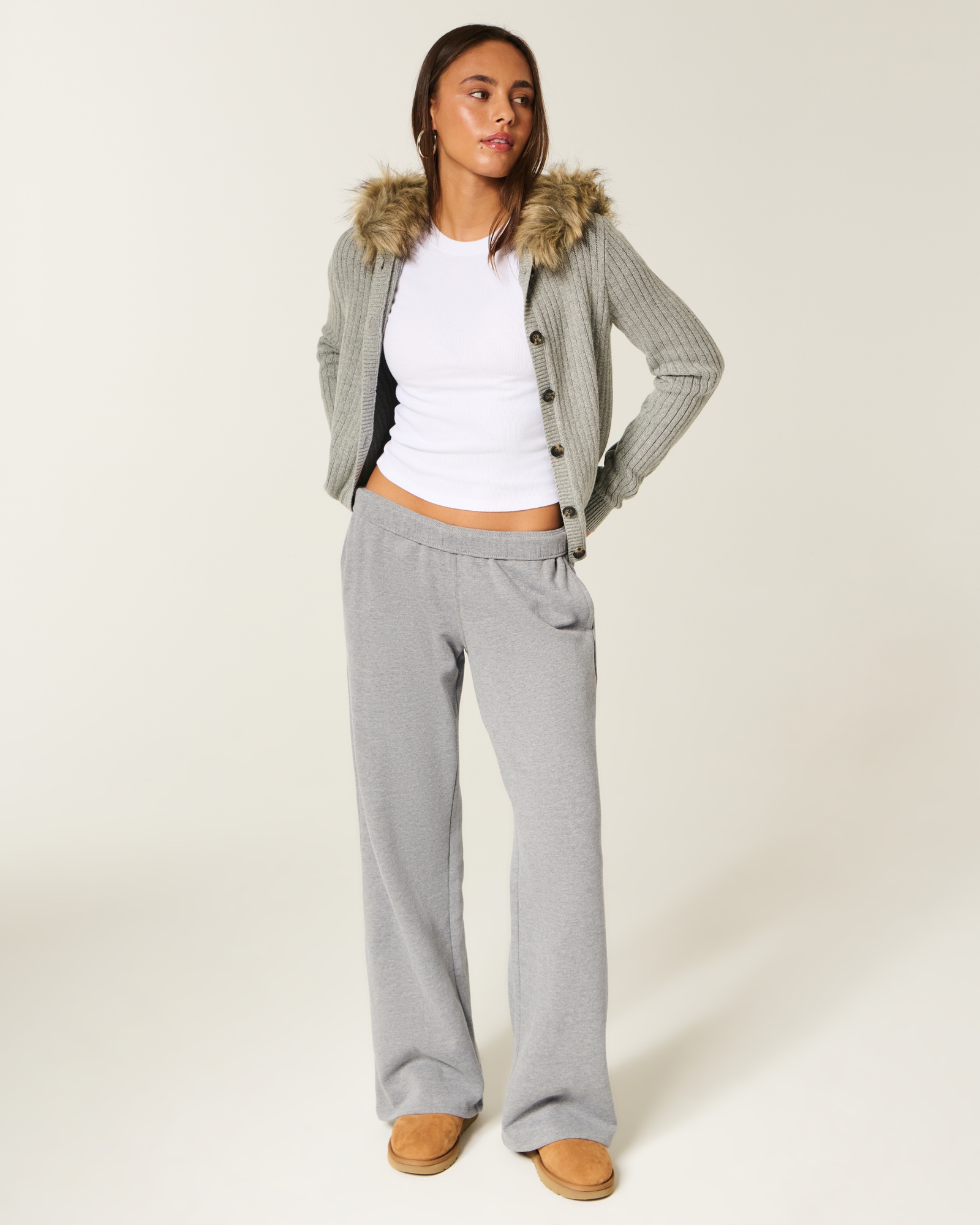Wide-Leg Sweatpants