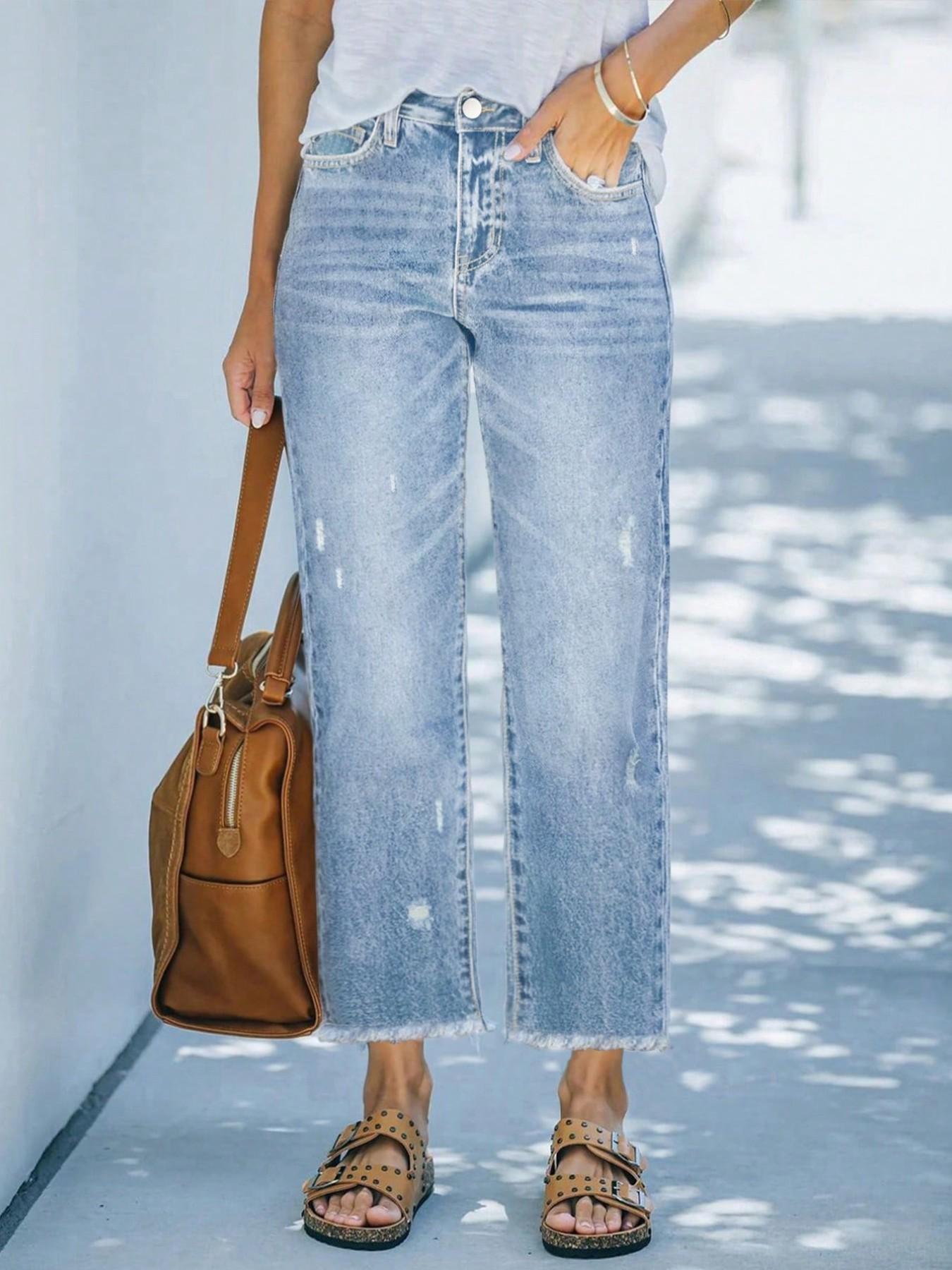 Women's Loose-Fit Straight-Leg Jeans — Casual & Versatile