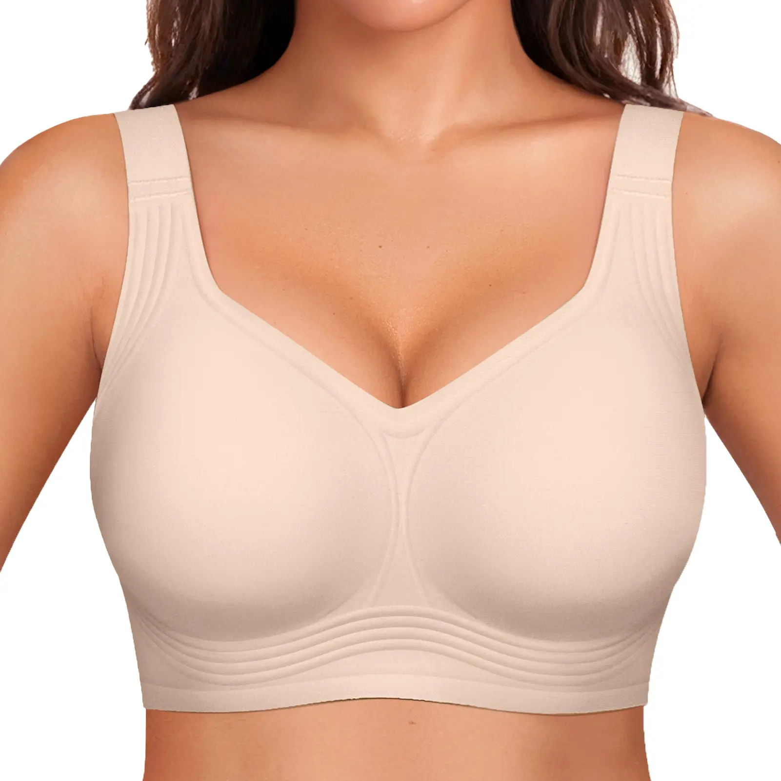 Women Wirefree Bras - Comfortable Wireless Padded Support