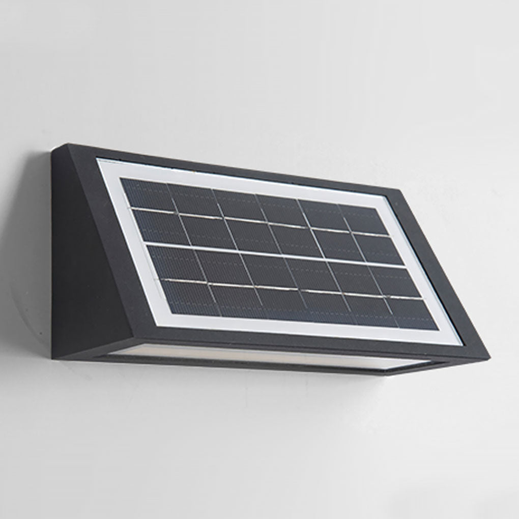 Minimalist LED Light Controlled Solar Bidirectional Lighting Outdoor Wall Light