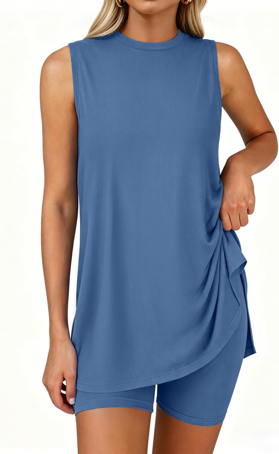 2 Piece Short Sets for Women Summer Matching Lounge Sets Resort Airport Travel Loungewear 2026 Fashion Outfits