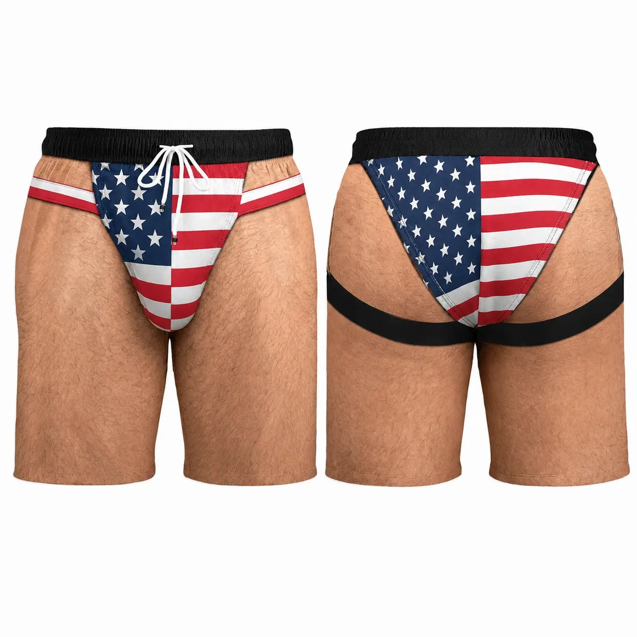 Men's Patriotic Swim Trunks – American Flag 