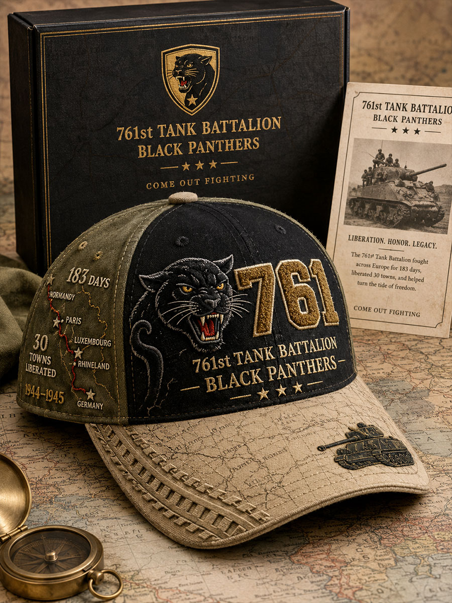 761st Tank Battalion Black Panthers Commemorative Baseball Cap