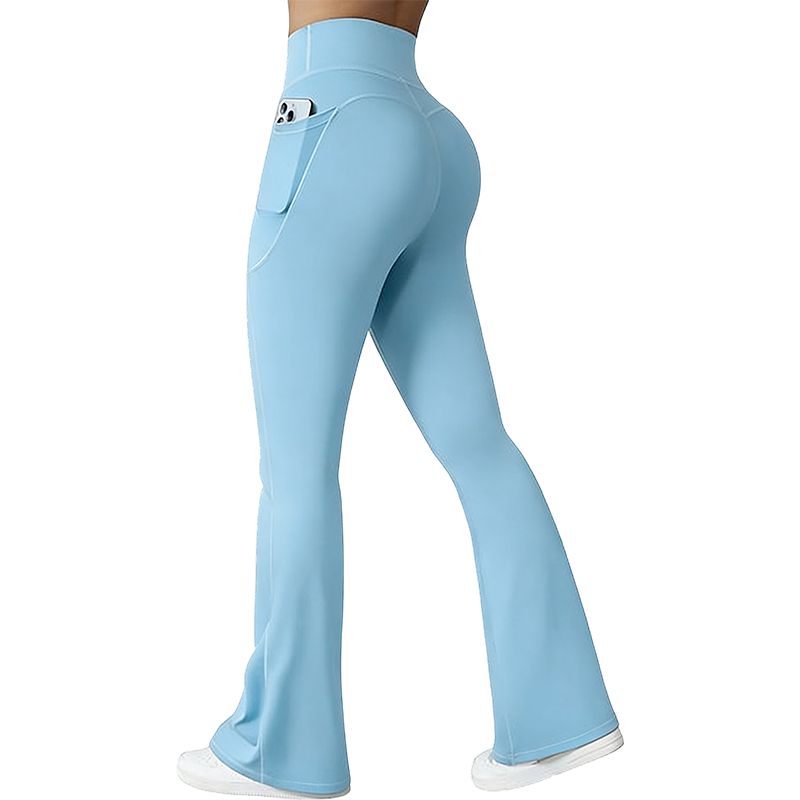 Women High Waist Butt Lifting Bottoms with Pockets