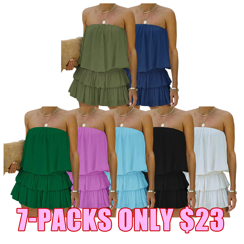 🌸 Off-Shoulder Smocked Romper