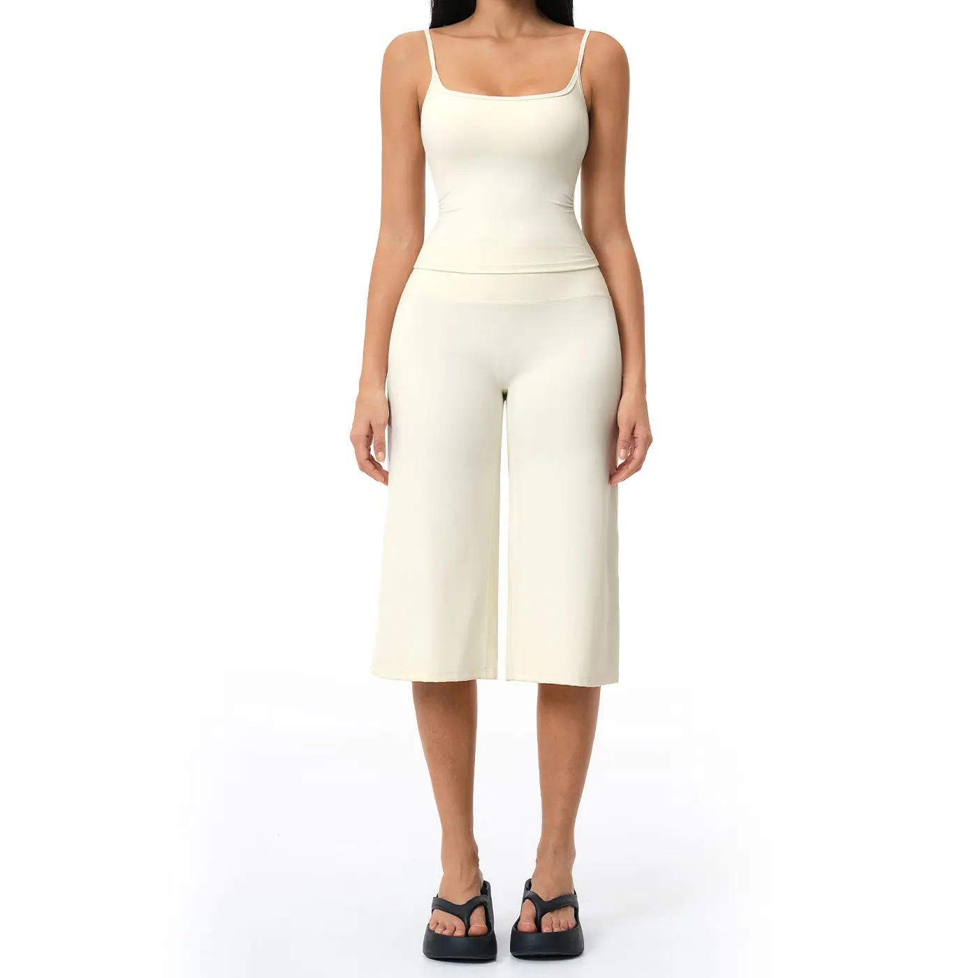 New Yoga Set: Camisole Top, High-Waisted Quick-Dry Casual Shorts, Running & Outdoor Yoga Outfit