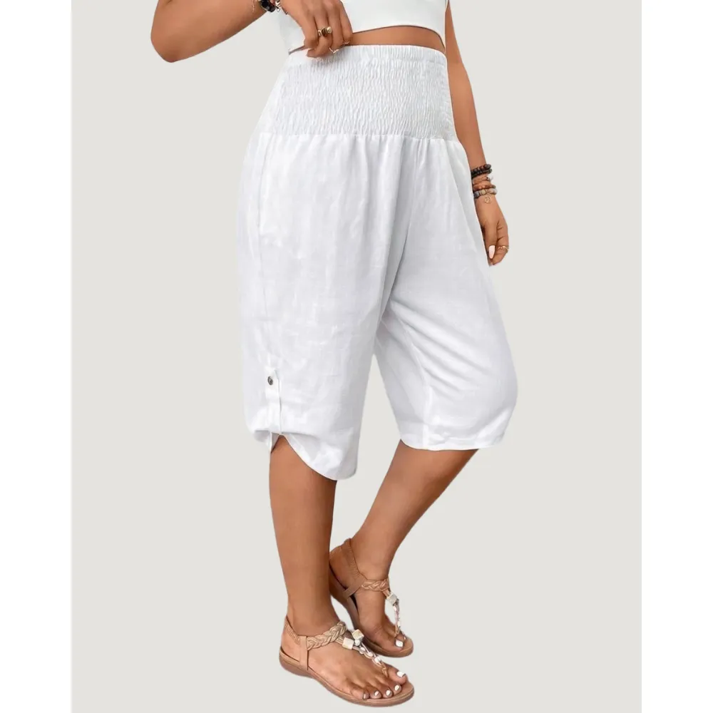 Factory Direct Women's Elastic Waist Comfort Capri Pants, 8-Pack Only $24