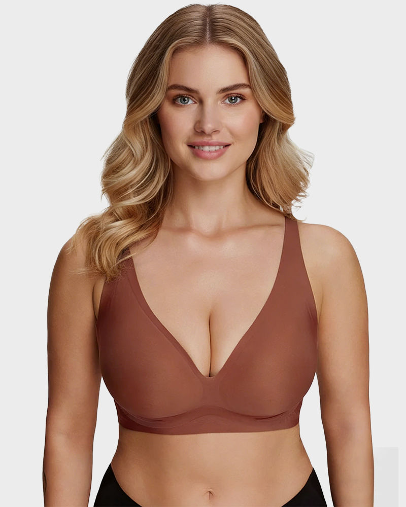 Supportive Wireless Deep-V Bra