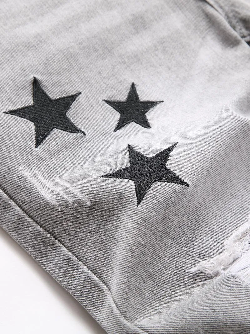 Men's slim-fit fashionable jeans