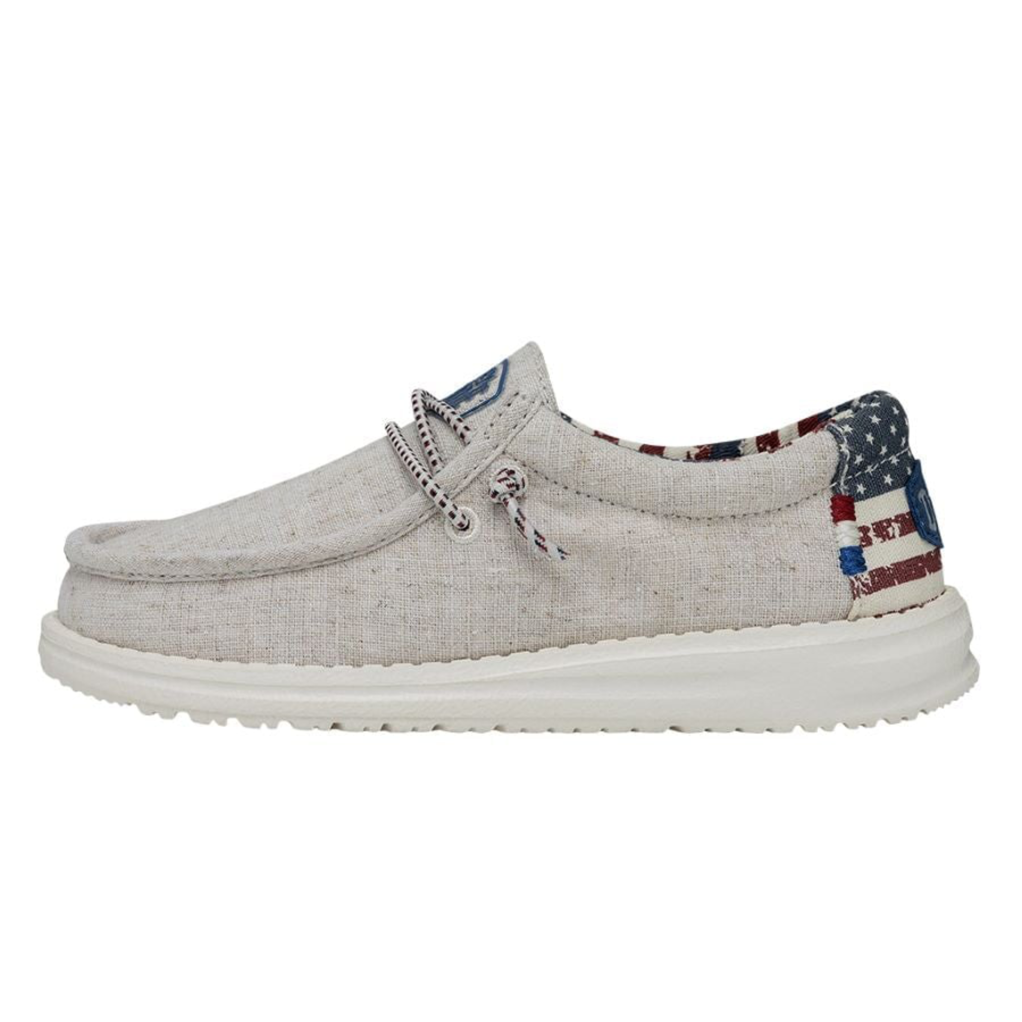 DUDE KIDS WALLY YOUTH OFF WHITE PATRIOTIC - 400401K1