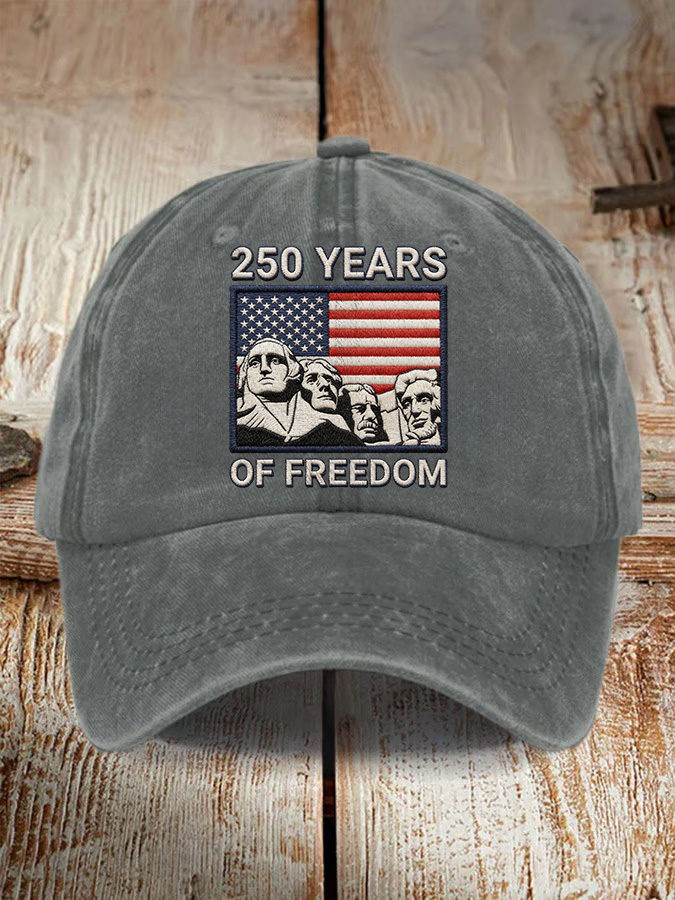 250Th Anniversary Washed Cotton Duckbill Cap For Both Men And Women