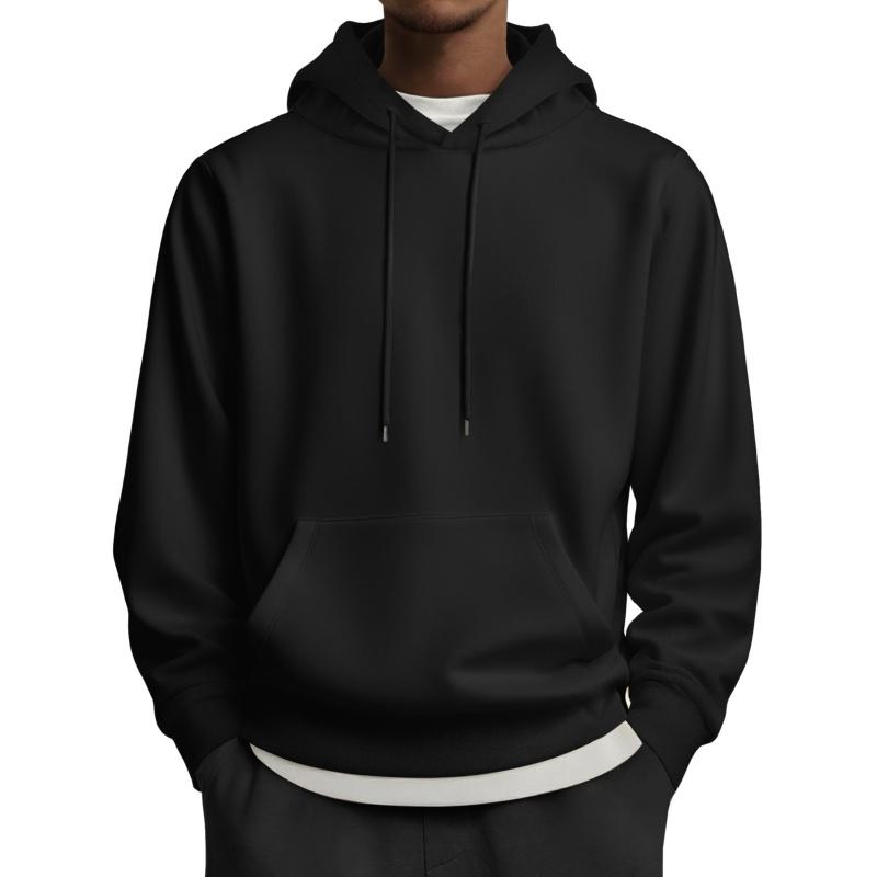 Fall Outfits Men's Medium Size Hoodie Pullover Long Sleeve Casual Fashion Sweatshirt with Drawstring & Kangaroo Pocket for Everyday Wear
