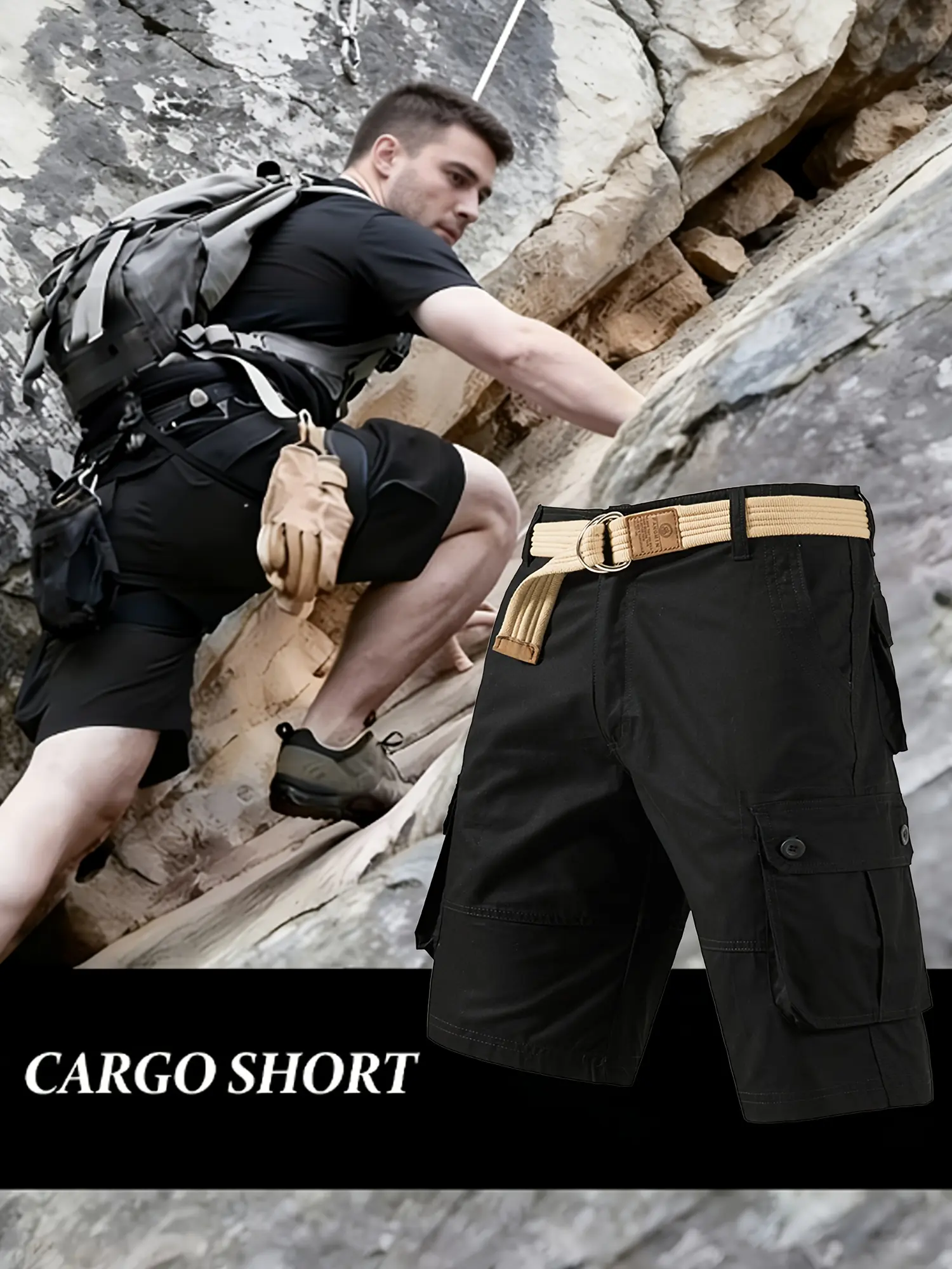 Men’s Shorts With Multifunctional Pockets