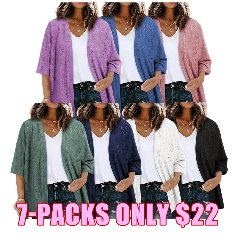 Everyday Lightweight Open-Front Cardigan
