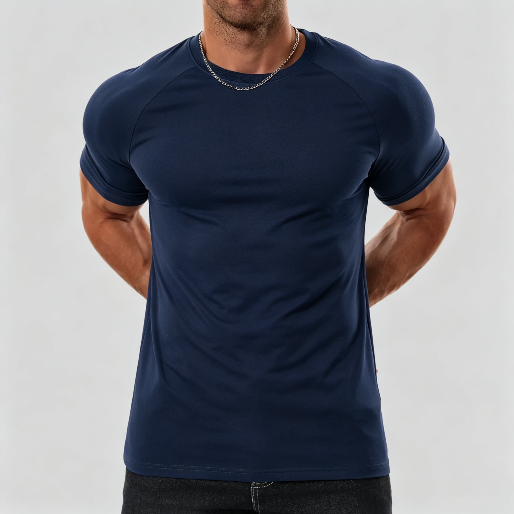 Men's Raglan Performance T-Shirt | Stretch Athletic Fit, Wrinkle-Resistant Everyday Tee