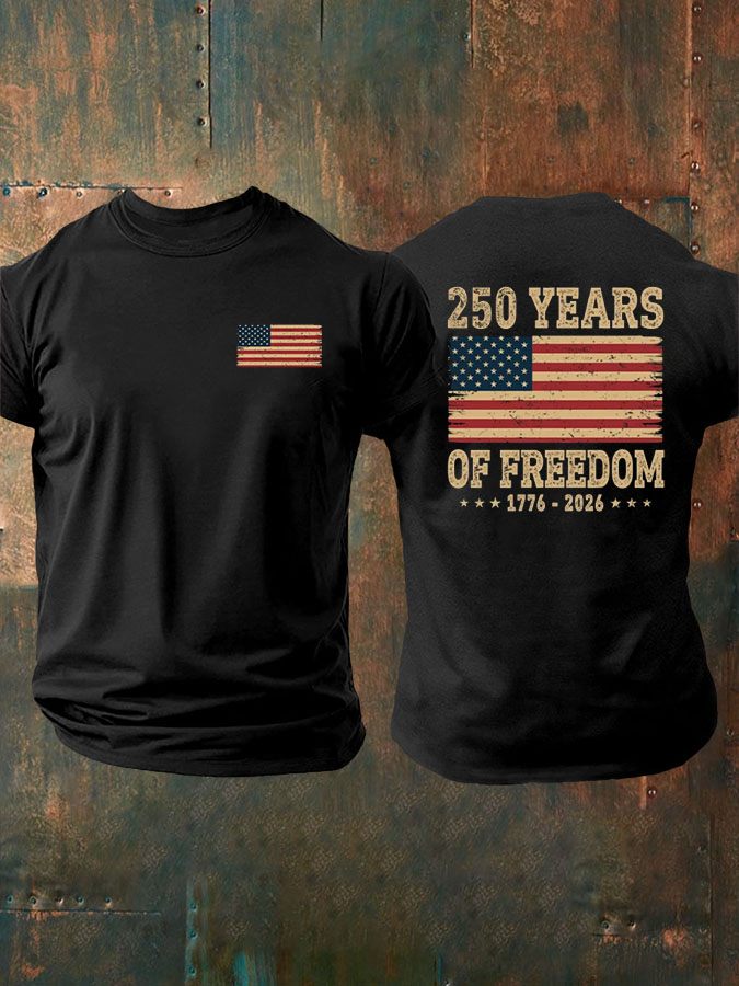 Men'S United States of America 1776-2026 American Flag T-Shirt
