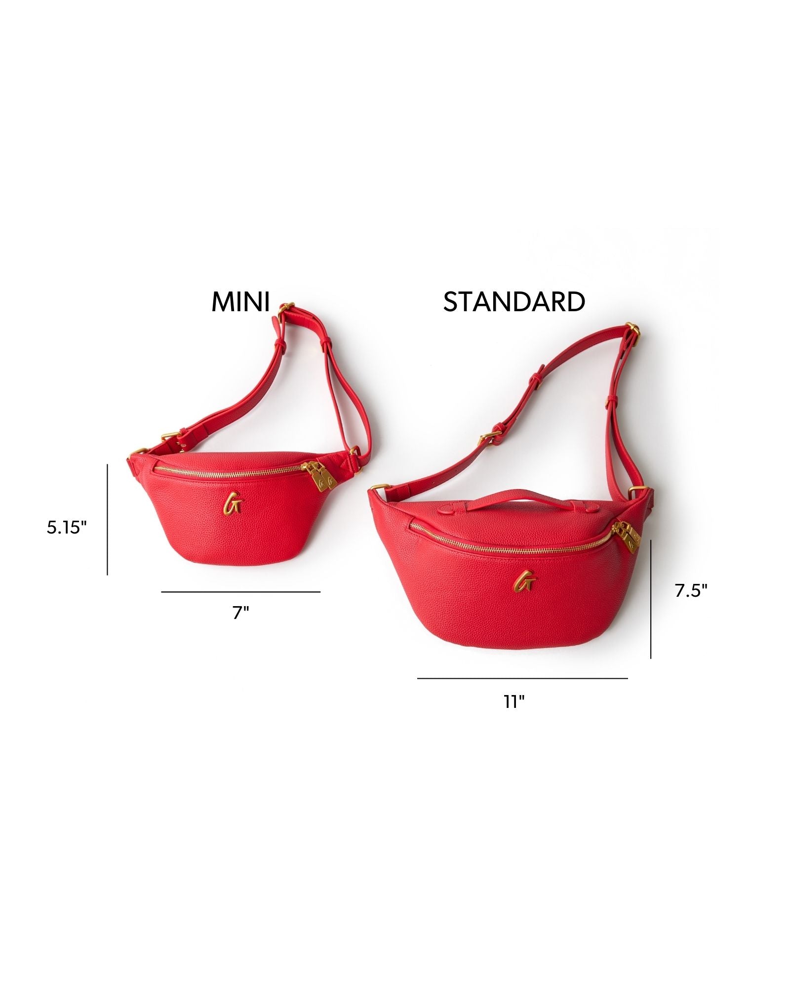 MINI PEBBLE FANNY PACK - RED