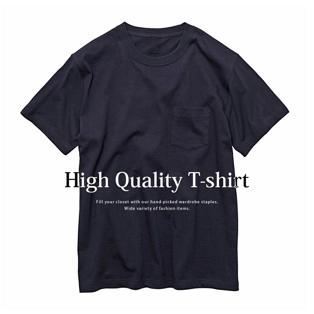 ポケットTシャツ メンズ 全5色