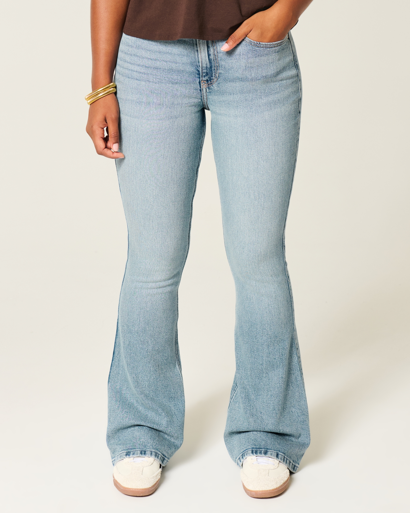 Curvy High-Rise Dark Wash Flare Jeans