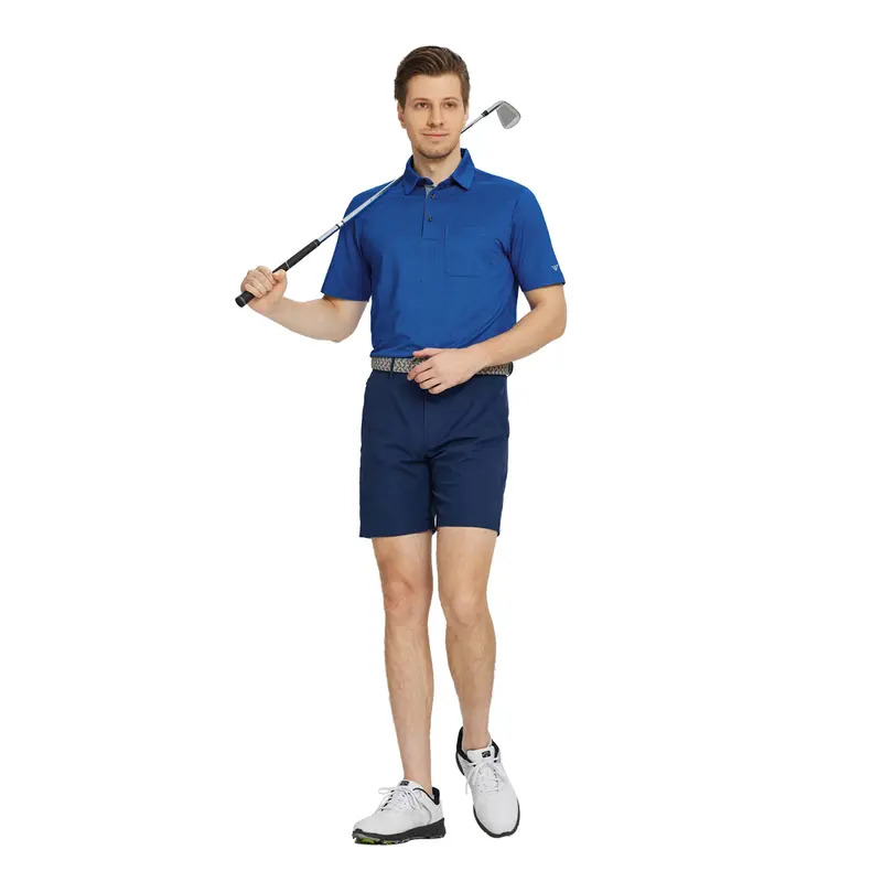Men's Jacquard Pocket Polo Shirt