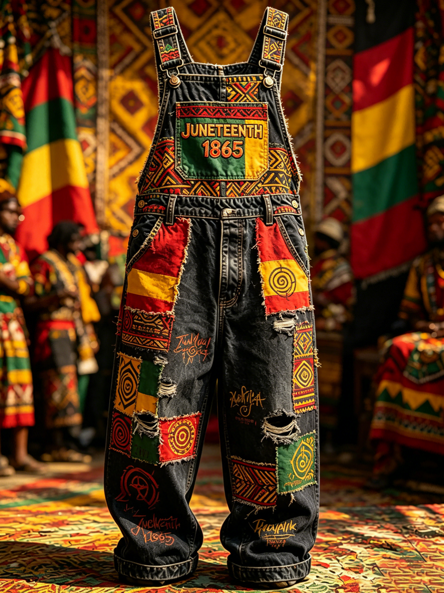 Juneteenth Freedom Day Overalls