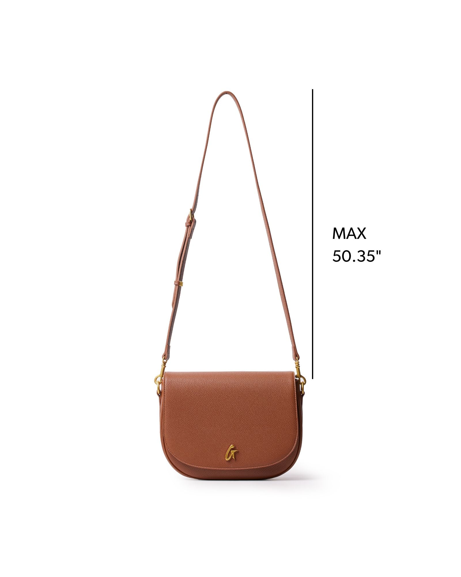 LARGE PEBBLE SHOULDER BAG - BROWN